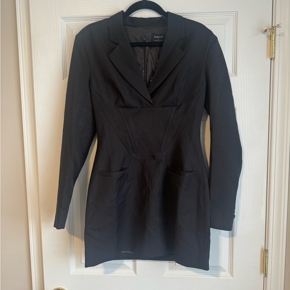 Bardot Black Blazer Mini Dress